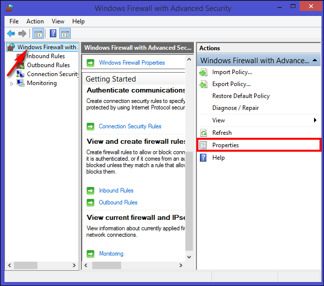 Windows Firewall and Andance Security设置